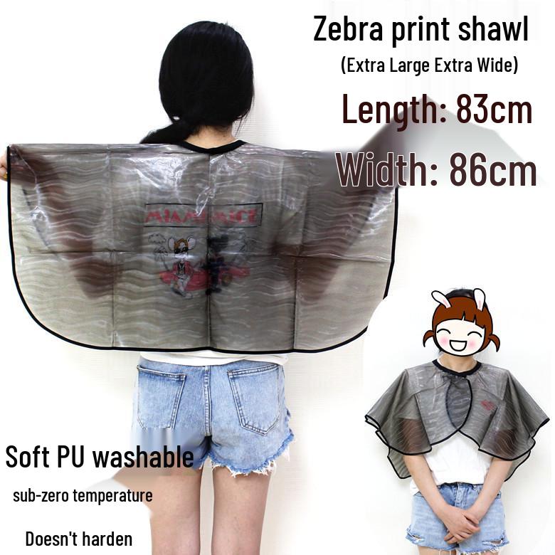 Утолщенная водонепроницаемая парикмахерская накидка для химической завивки, окрашивания и укладки волос.