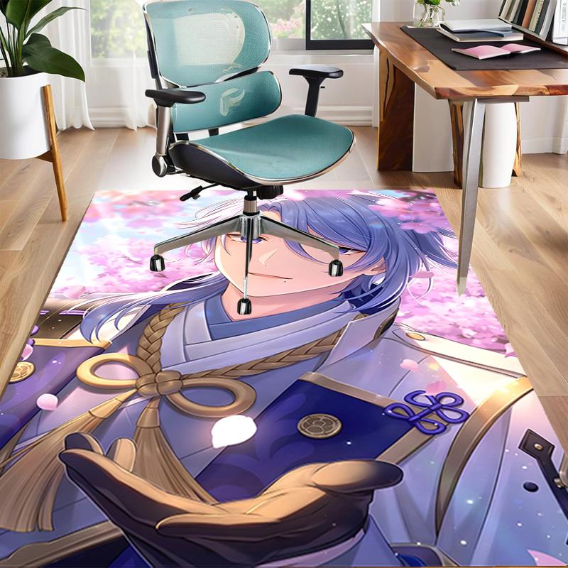 1pc Genshin Impact1 Design Area Rug - Non-Slip, Soft & Cozy Floor Mat for Living Room, Bedroom, Office - Indoor/Outdoor Decorative Carpet