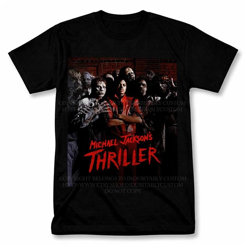 Графическая футболка Michael Jackson Thriller в винтажном стиле, футболка для фаната
