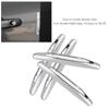 4pcs Car Door Edge Guards Trim Cover Strip Corner Bumper Anti Collision Scratch Protector Gray
