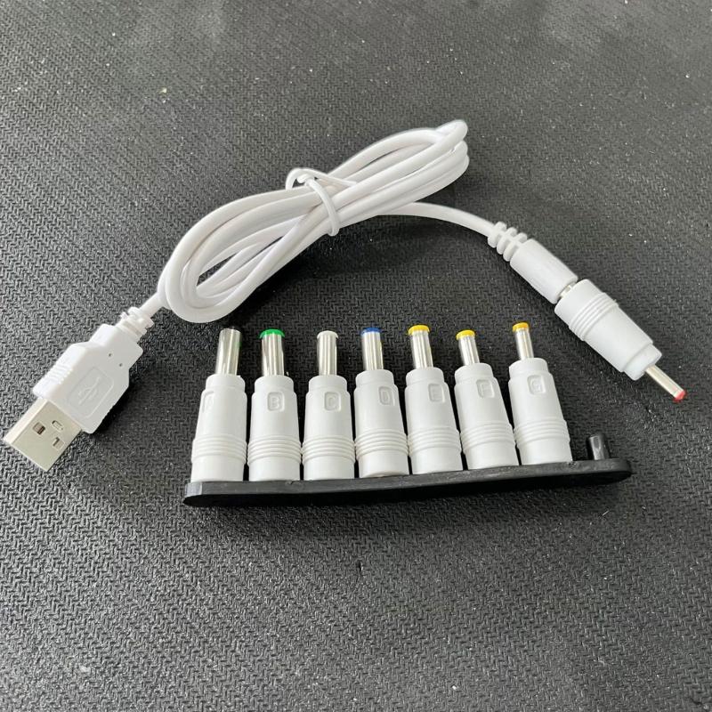 USB-усилитель USB в DC Повышающий преобразователь Кабель 5 В в DC9 В 12 В 5,5x2,5 мм 8 Коннекторов Адаптер-преобразователь питания Линия