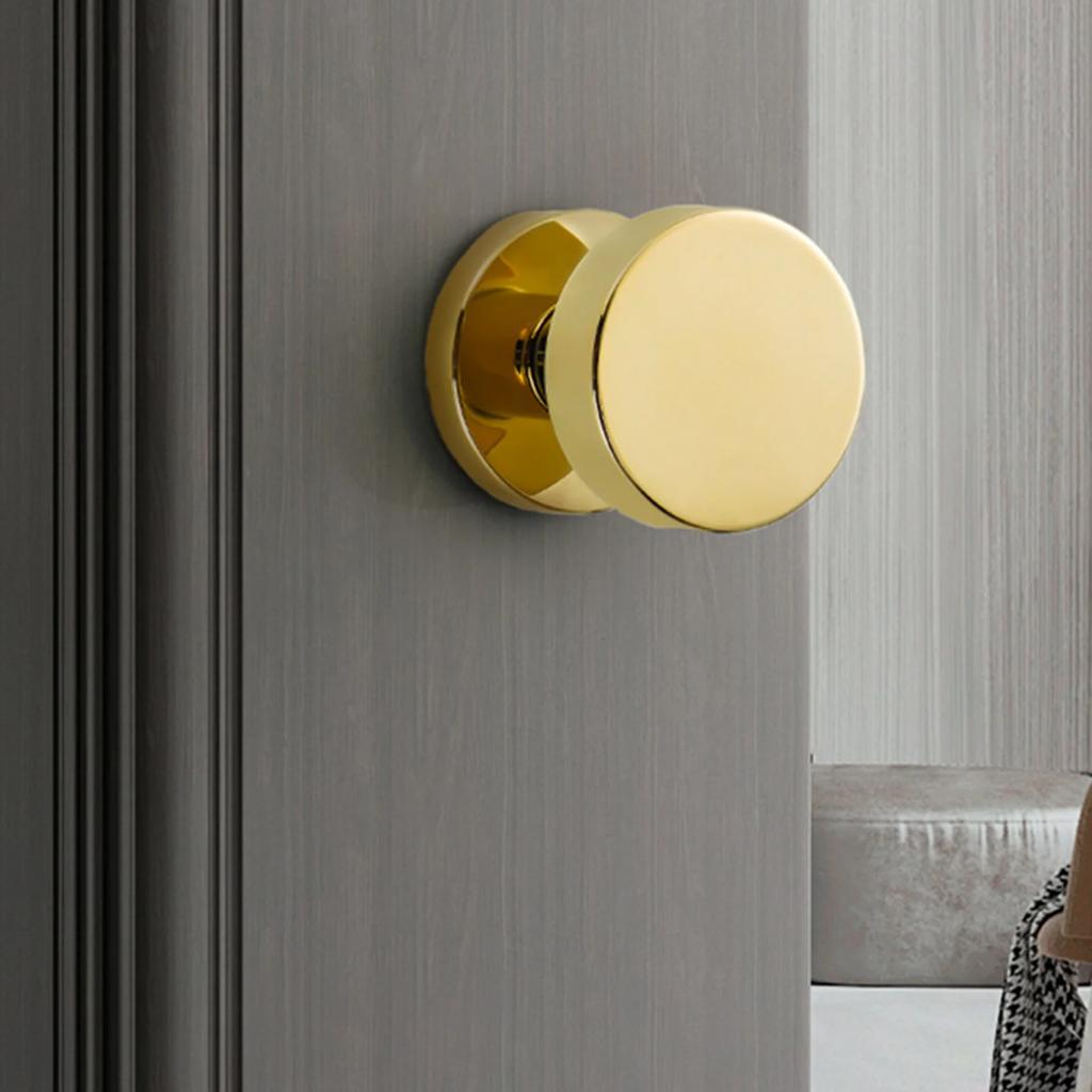 Невидимый дверной замок Круглые замки с ручками Безопасность дома Односторонний поворотный скрытый замок Спальни Ванные комнаты Фурнитура