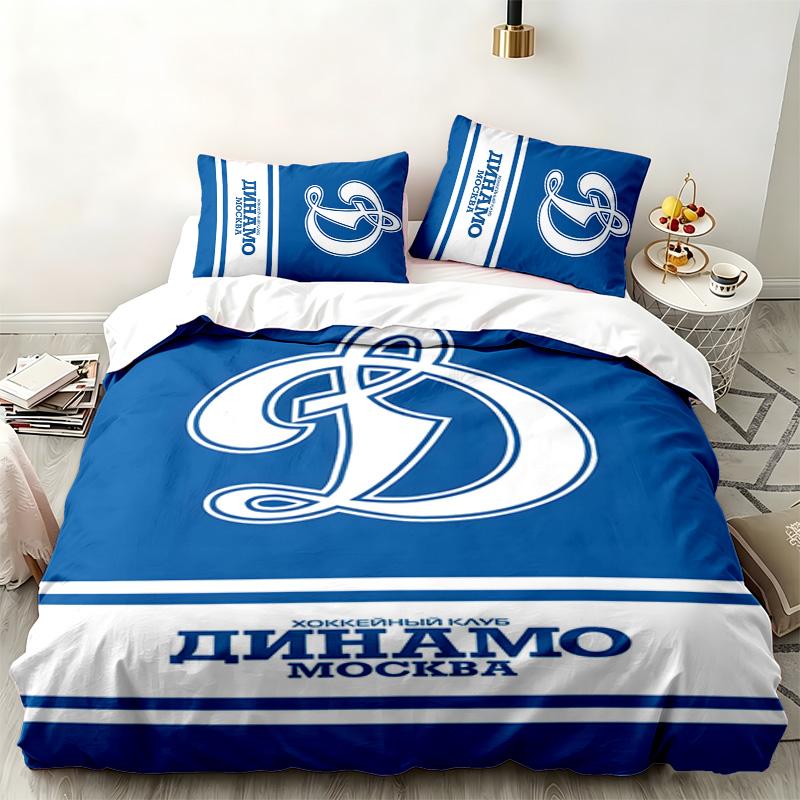 FC Dinamo Minsk 3pc set Perfect for bedroom use Comfortable bedding set includes a duvet cover and two pillowcases Ideal birthday or Christmas gift