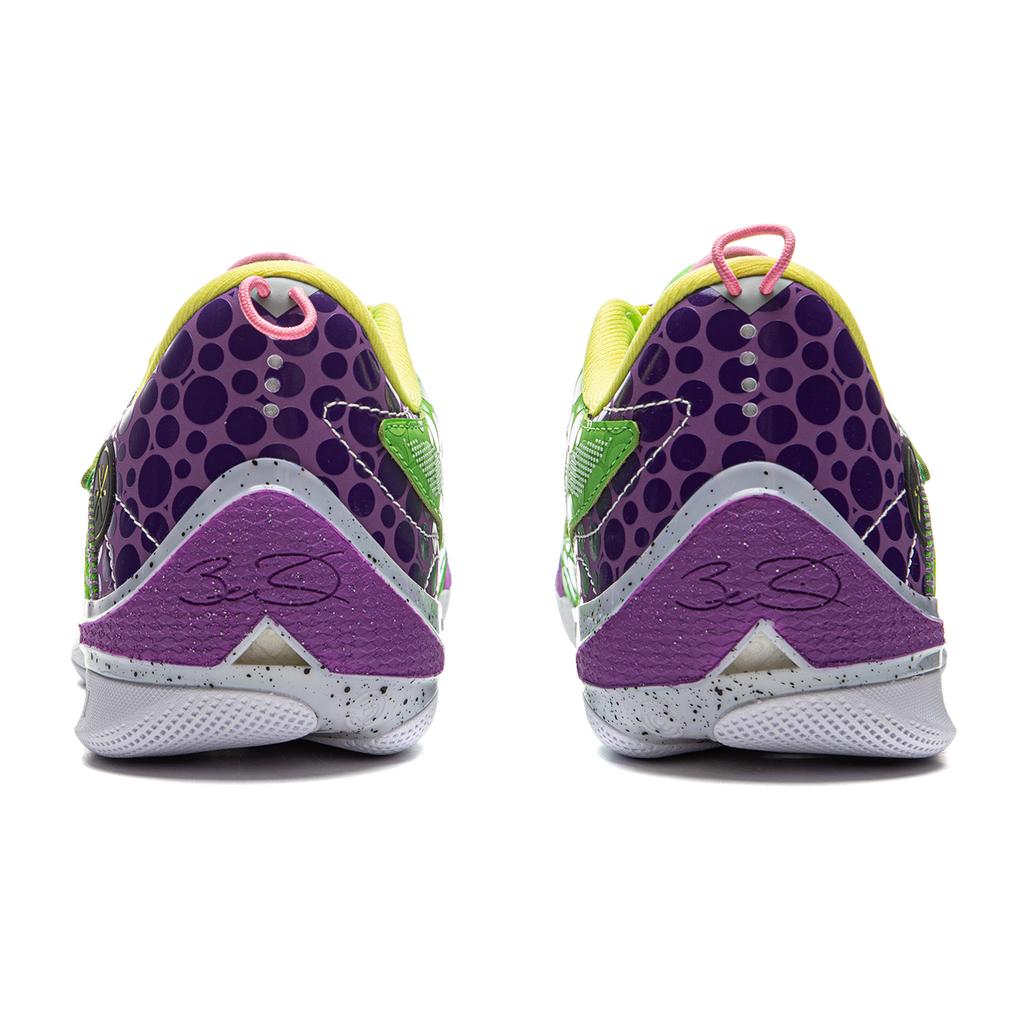 Li-Ning Way of Wade 808 4 Ultra ASG зеленые мужские кроссовки фиолетово-желтые ABAU031-12