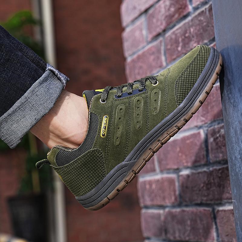 Мужская обувь больших размеров с противоскользящим эффектом, модная ретро-обувь для походов и альпинизма, спортивная и повседневная мужская обувь