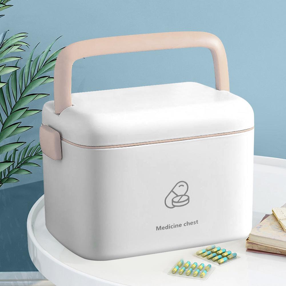 Большая вместительная семейная аптечка, дорожный футляр для таблеток, простая коробка для хранения, пластиковый контейнер для первой помощи, семейная аптечка