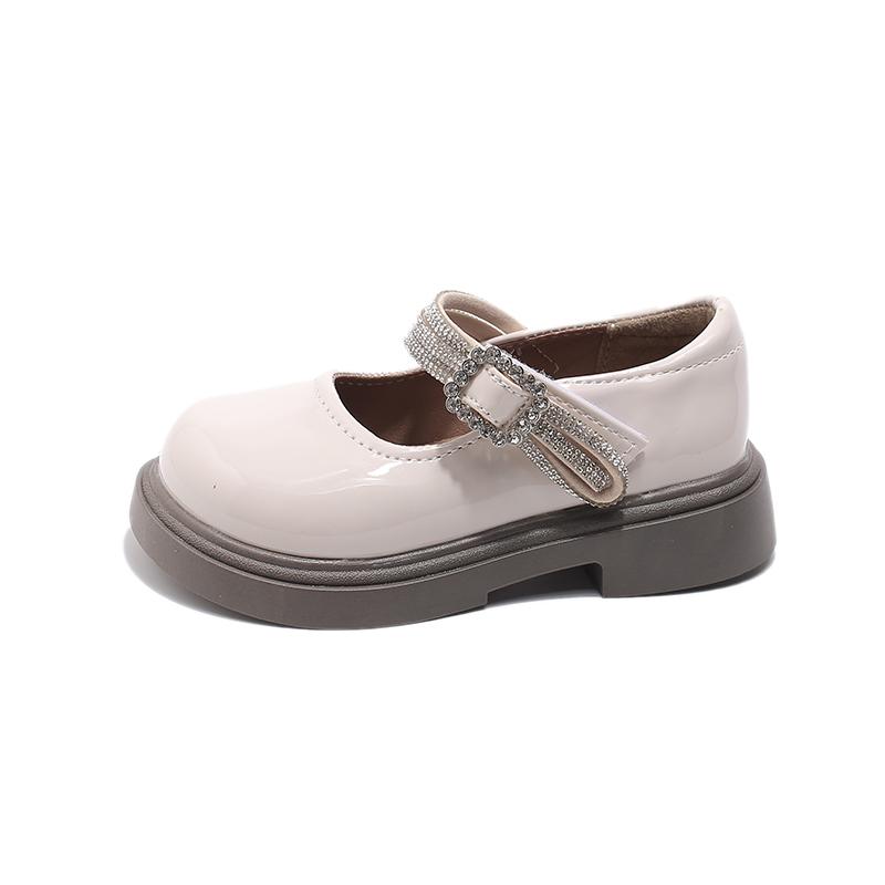 Girls Leather Shoes for Party Wedding Children Princess Shoes Fashion Kids Performance Shoes All Match Anti-Slippery 2024 New