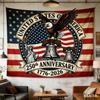 1 США 250-летие Независимости Односторонняя 2D Печать Патриотичный Смелый Гобелен Декор Стены Гостиной Гордый Вайб Подарок