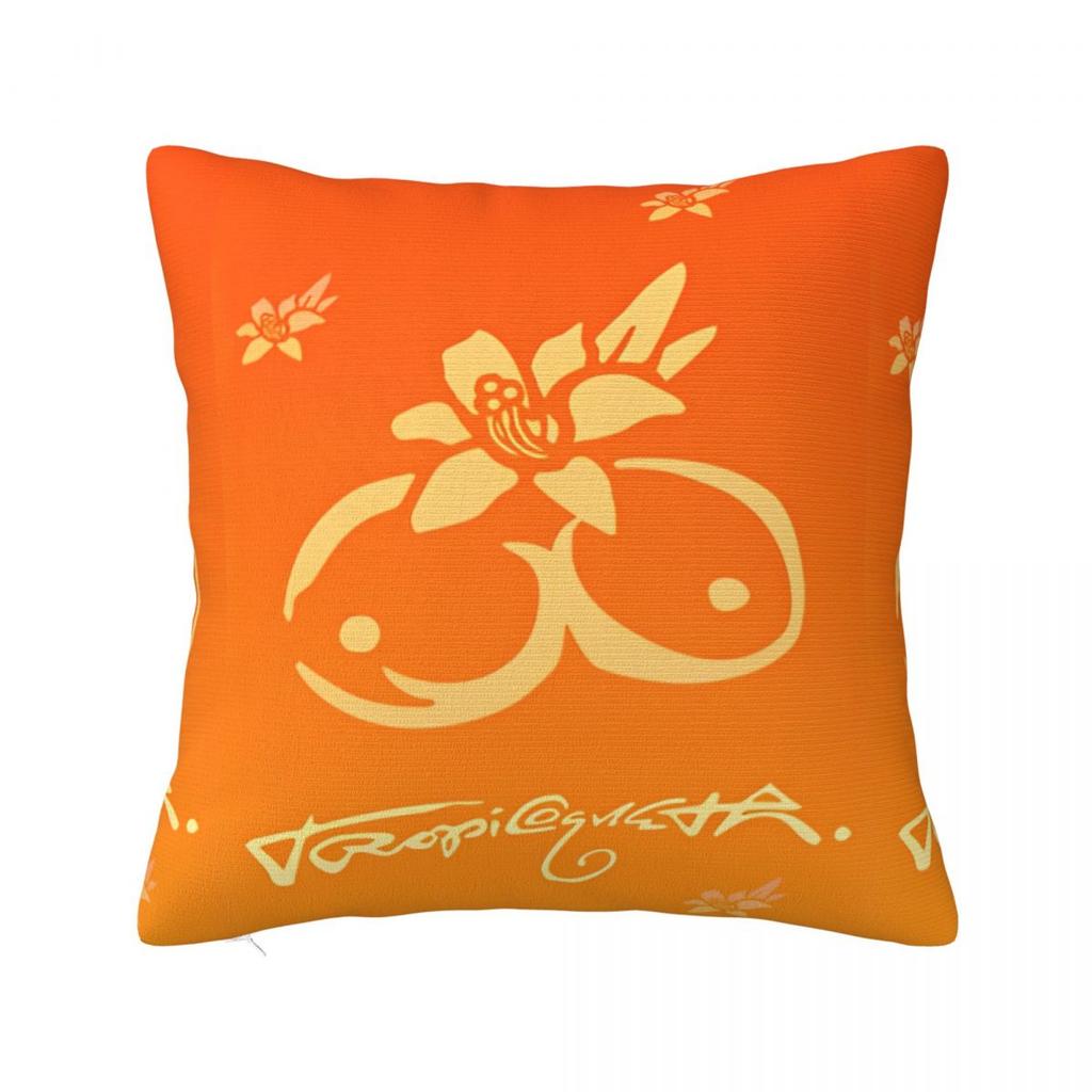 Karol G Tropicoqueta New Album Pillowcase Polyester Cushion Cover Decor Verano Rosa Throw Pillow Case Cover Home Square 40X40Cm