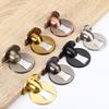 Zinc Alloy Punch-Free Magnetic Floor Doorstop - Silent & Invisible Design