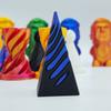 1 шт. Детская 3D-печатная игрушка-непоседа в виде спирального конуса, Невозможная пирамида, Сквозная скульптура, Антистресс, Снятие тревоги, Игрушка для взрослых
