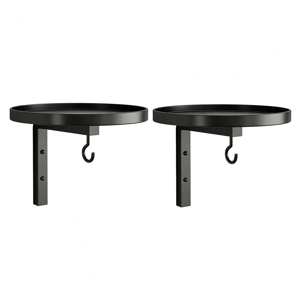 Outdoor Bird Bath Tray Bird Bath Wall Mounted Wall Mounted Bird Bath Tray with Feeder Hook Outdoor Metal for Garden Fence Patio