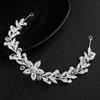 New Soft Chain Bridal Headband Alloy Flower Crystal Beads Handmade Hairband Bridal Headwear