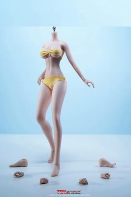 Масштабная фигурка TBLeague Pearl Slender Высокое бесшовное тело для красивых девушек и других Включает бикини [TOYBARJAPAN] 1/6 PLLB2021-S41A Кожа,