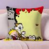 C-Calvin and H-Hobbes Pillow Case Pillowcase Ultra Soft Skin Friendly Fabric Cloud Like Comfort & Concealed Zipper
