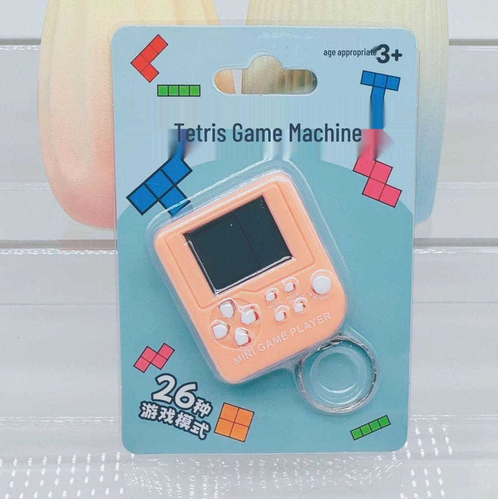 Мини портативная игровая консоль Тетрис брелок игрушка