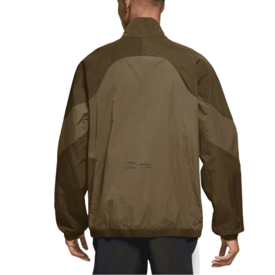 Jordan Jackets Men's Light Olive Green Stand Collar Moderate Other DQ8073-385