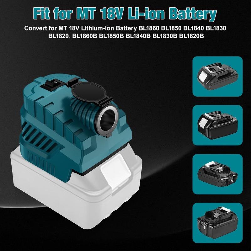 Для аккумулятора Makita 18V Автомобильный холодильник Блок питания 240 В Интерфейс прикуривателя Понижающий преобразователь Регулятор DC 12 В