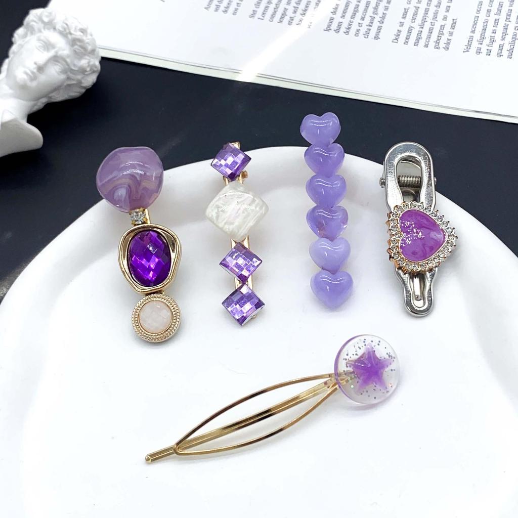 Крутая металлическая шпилька Y2K: Высококачественная горячая девчачья челка с заколкой и головной убор в виде утконоса