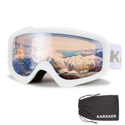 Karsaer Очки для сноуборда и лыж UV-очки Горнолыжная маска Снег и Лыжи Легкие и Ударопрочные Жесткие B7012 Женские очки, Совместимые, Ветрозащитные,