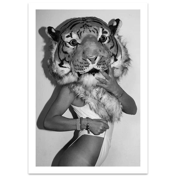 Сексуальные Женщины Постеры Плохая Девочка Черно-Белый Принт Холст Картины Настенное Искусство Для Современной Поп Комнаты Домашнее Украшение Картинки Фреска