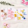 6Pcs/Lot New Solid Flowers Hair Clips for Kids Fabric Plush BB Hairpins Girl Hairgripe Headwear Baby Hair Accessories