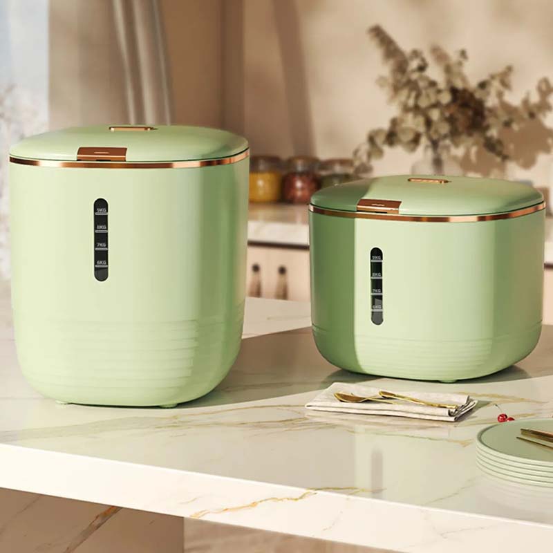 Бытовой пресс для ведра для риса, открытый, защищенный от насекомых, влагостойкий силиконовый герметичный ящик для хранения зерна, резервуар для риса, 10 кг, контейнер для хранения зерновых, дозатор еды