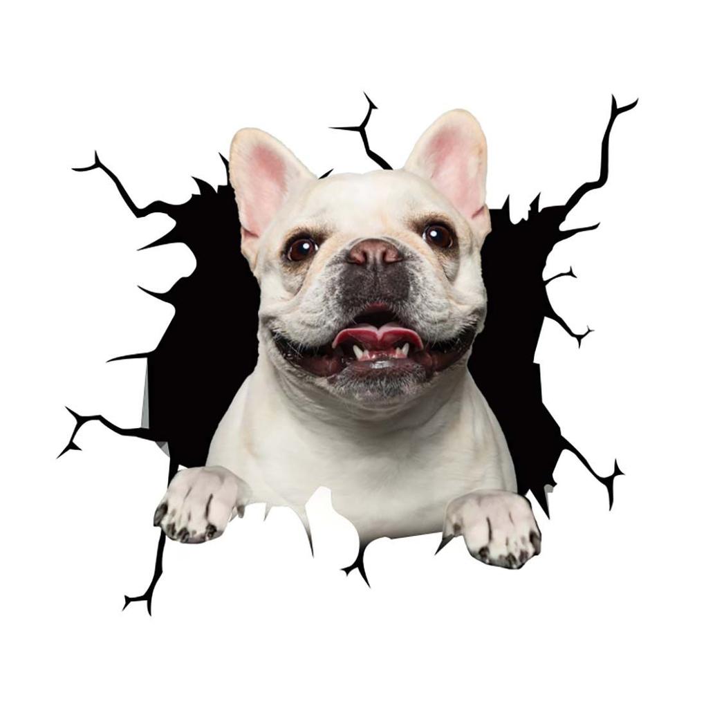 Stickers Scratch Waterproof Marks Headlight Decal Car Sticker Pet Cat French Bulldog Sticker