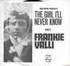 7-дюймовая пластинка FRANKIE VALLI The Girl Ill Never Know Angels Ne 40622 Philips 1969 US Jazz Б/у