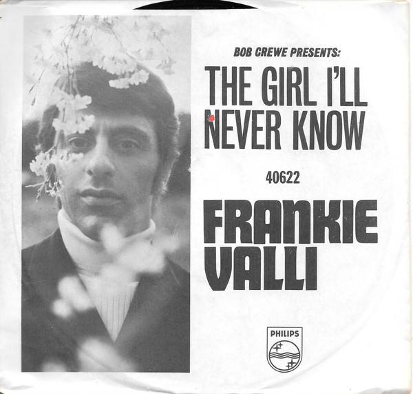 7-дюймовая пластинка FRANKIE VALLI The Girl Ill Never Know Angels Ne 40622 Philips 1969 US Jazz Б/у