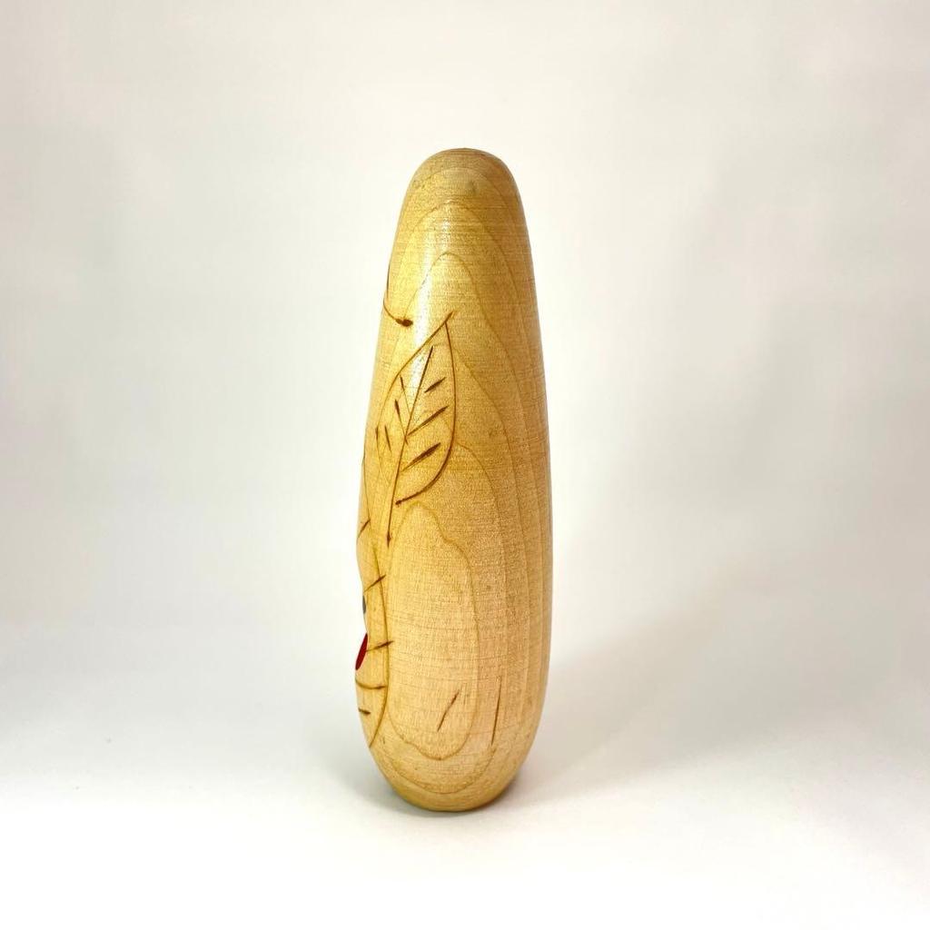 Wooden Kokeshi Oe Akira Minomushi Boy 15 cm