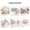 10/12 Sheets Full Cover Nail Stickers Self-Adhesive Nail Polish Gel Decals with Nail File DIY Creative Nail Art Sticker Decor