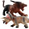 Large Simulated Cotton-Filled Soft Rubber Dinosaur Toy With Sound Effect Mutant Dragon Triceratops Animal Model Ornament Collection