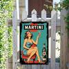 Винтажная металлическая жестяная табличка Martini Ретро Бар Настенное искусство Классический Декор для Фильмов Мужская берлога Паб В помещении На улице