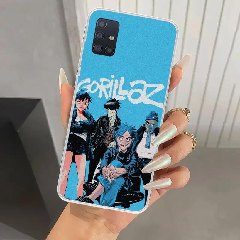Чехол для телефона Gorillaz Anime для Samsung Galaxy A52 A32 A22 A12 A02S A50S A30S A10S Note 20 Ultra 10 Plus S10 A31 A20 A71 A72 Galax
