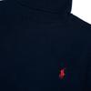 Polo Ralph Lauren Однотонный вязаный свитер с вышивкой в виде маленького пони, с высоким воротом и длинными рукавами, мужской свитер, темно-синий 710857915-002