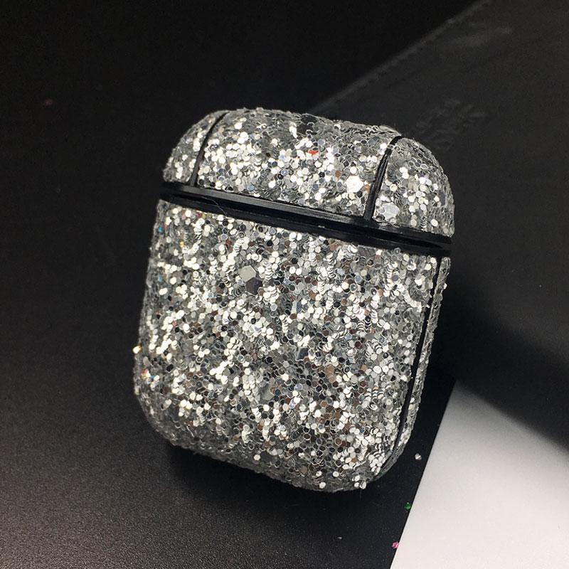 Bling Bling Гарнитура ПК Защитный чехол для Airpods 1 2 Bluetooth Наушники Защитный чехол для ПК Airpods