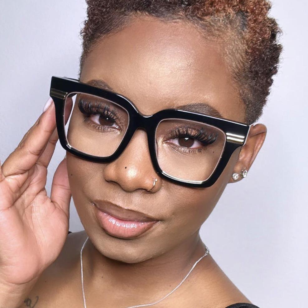 1PC New Square Frame Sunglasses Fashion Ins Glasses Female Concave Design Stylish UV Protection