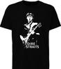 Винтажная футболка Dire Straits Подарок для фанатов Плотный хлопок Черная Все размеры Унисекс Футболка Унисекс