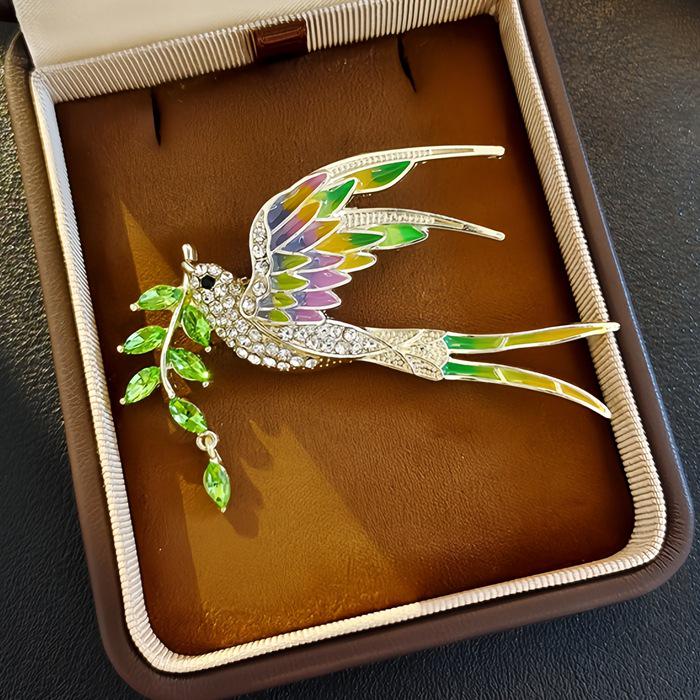 Элегантная китайская ретро эмалевая брошь Феникс и Бабочка для женщин