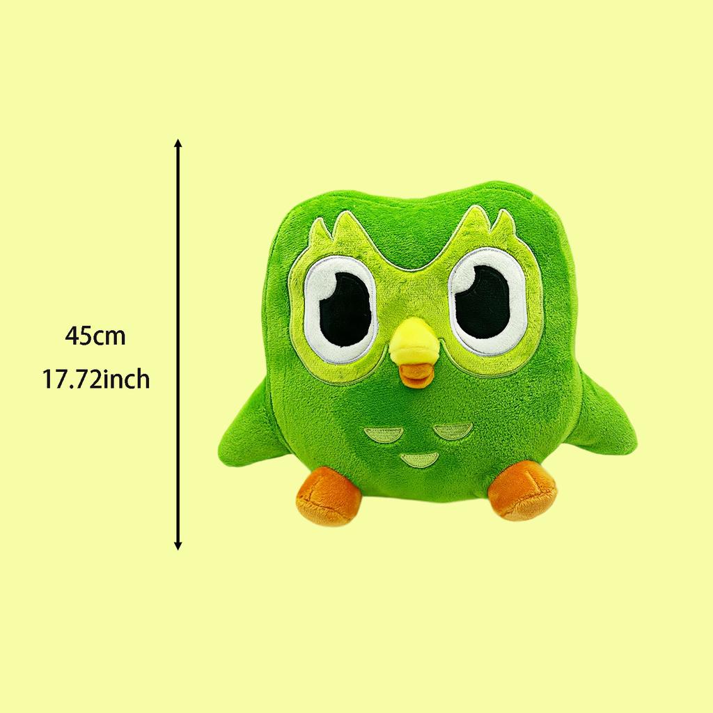 Kawaii Green Owl Plush Toys Cute BuffDuo Stuffed Dolls Animals Scarf Bear Stuffed Toy Room Cushion Birthday Gifts