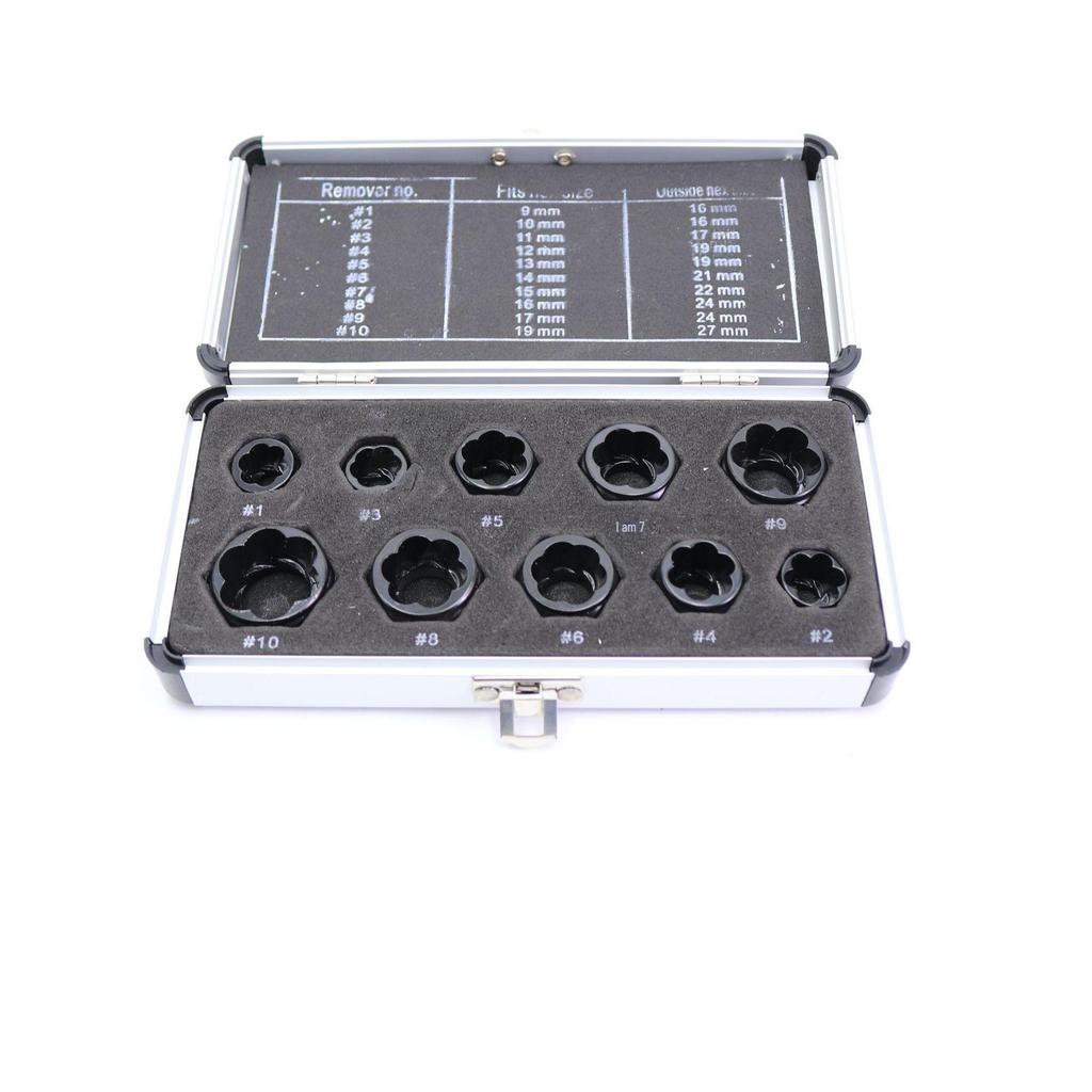 Набор из 14 экстракторов гаек и винтов для поврежденных и некомплектных крепежей