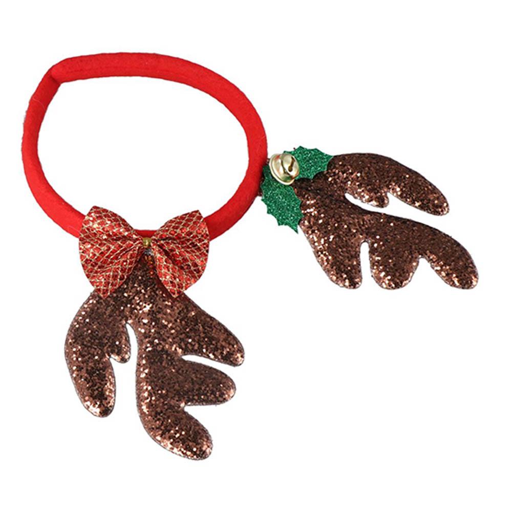 Шапка Санты Женская Плюшевая Обруч для Волос Рога Ободок Рождественская Повязка для Волос Рождественское Украшение