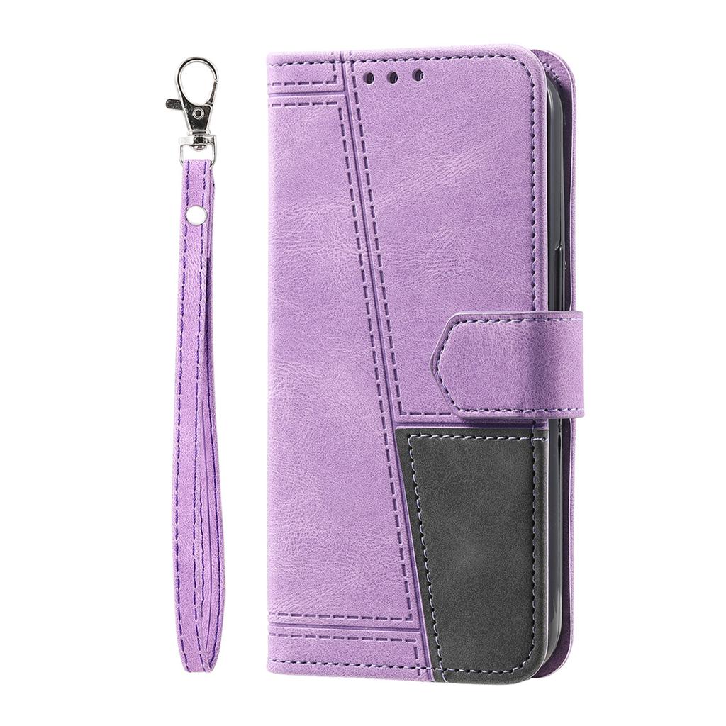 For Sony Xperia XZ1,Xperia XA2,XA1,Xperia 1 II,Xperia 10 II,Xperia 5 III...Hand Rope Style Splicing Design PU Leather Flip Stand Wallet Phone Case