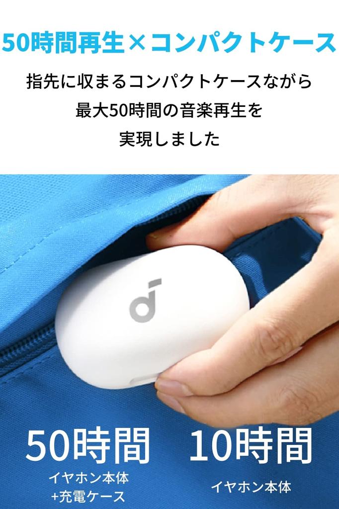 Anker Soundcore Space A40 беспроводные до 50 часов воспроизведения Компактные и легкие Ультрашумоподавление Совместимость с высоким разрешением LDAC Беспроводные