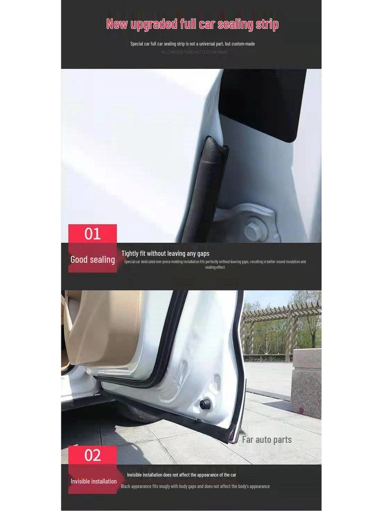 MG ZSE Seal Strip: Full Car Soundproofing, Dustproof, Noise-Reducing Door Gap Rubber
