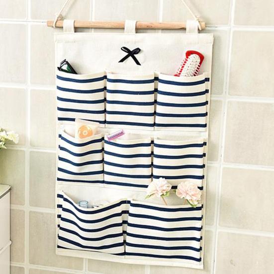 Полоса с несколькими карманами для дома, ванной комнаты, настенная подвесная сумка для хранения ключей от телефона, органайзер