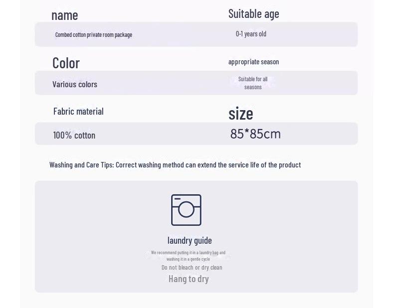 Всесезонное пеленальное одеяло для новорожденных - Мягкая хлопковая пеленка для младенцев