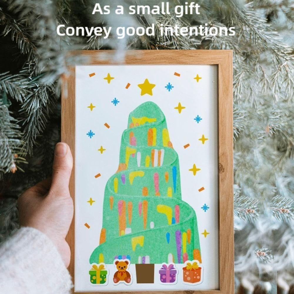 Животный узор DIY Радуга Scratch Art DIY Материал Радуга Точка Scratch Painting Искусство для детей