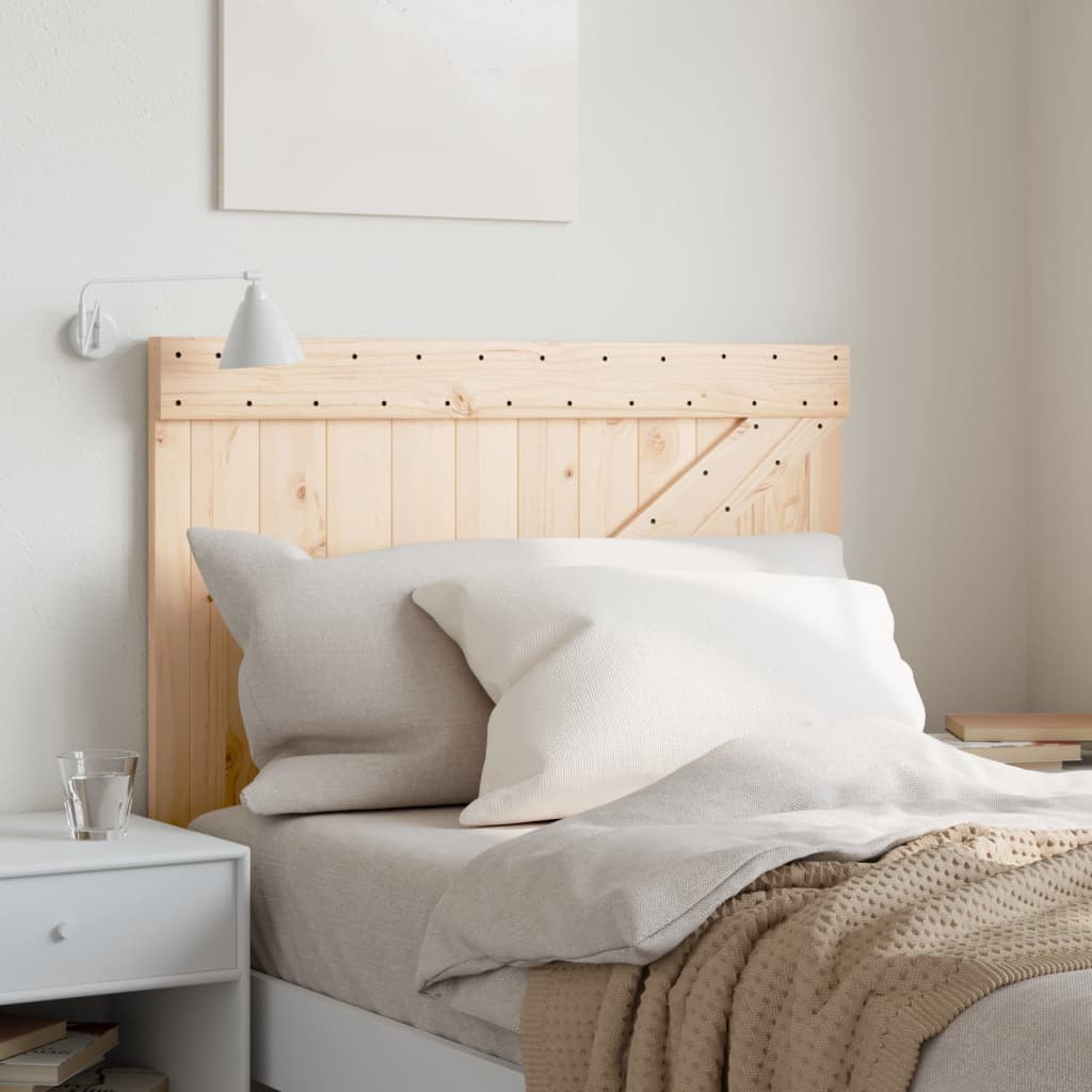 Headboard 100 x 104 cm Solid Pine Wood